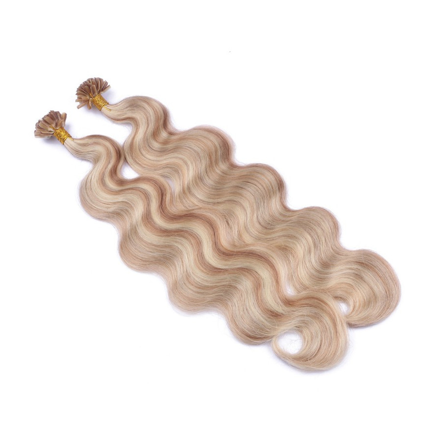 25 Keratin Bonding Hair Extensions - 12/613 Geträhnt - 