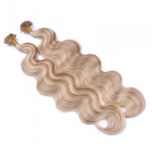 25 Keratin Bonding Hair Extensions - 12/613 Geträhnt - GEWELLT 100% Echthaar 1g Strähne - NOVON EXTENTIONS 60cm