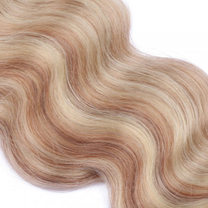 25 Keratin Bonding Hair Extensions - 12/613 Geträhnt - GEWELLT 100% Echthaar 1g Strähne - NOVON EXTENTIONS 60cm