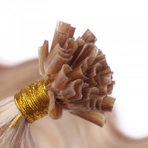 25 Keratin Bonding Hair Extensions - 12/613 Geträhnt - GEWELLT 100% Echthaar 1g Strähne - NOVON EXTENTIONS 60cm