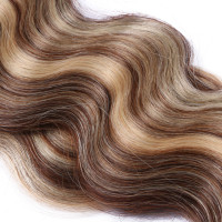 25 Keratin Bonding Hair Extensions - 4/24 Gesträhnt - GEWELLT 100% Echthaar 1g Strähne - NOVON EXTENTIONS