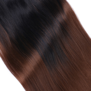 #1B/27 Ombre - Clip-In Hair Extensions / 8 Tressen / Haarverlngerung XXL Komplettset