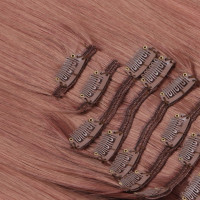 #4/27 Ombre - Clip-In Hair Extensions / 8 Tressen / Haarverlängerung XXL Komplettset