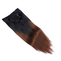 #6/27 Ombre - Clip-In Hair Extensions / 8 Tressen / Haarverlängerung XXL Komplettset