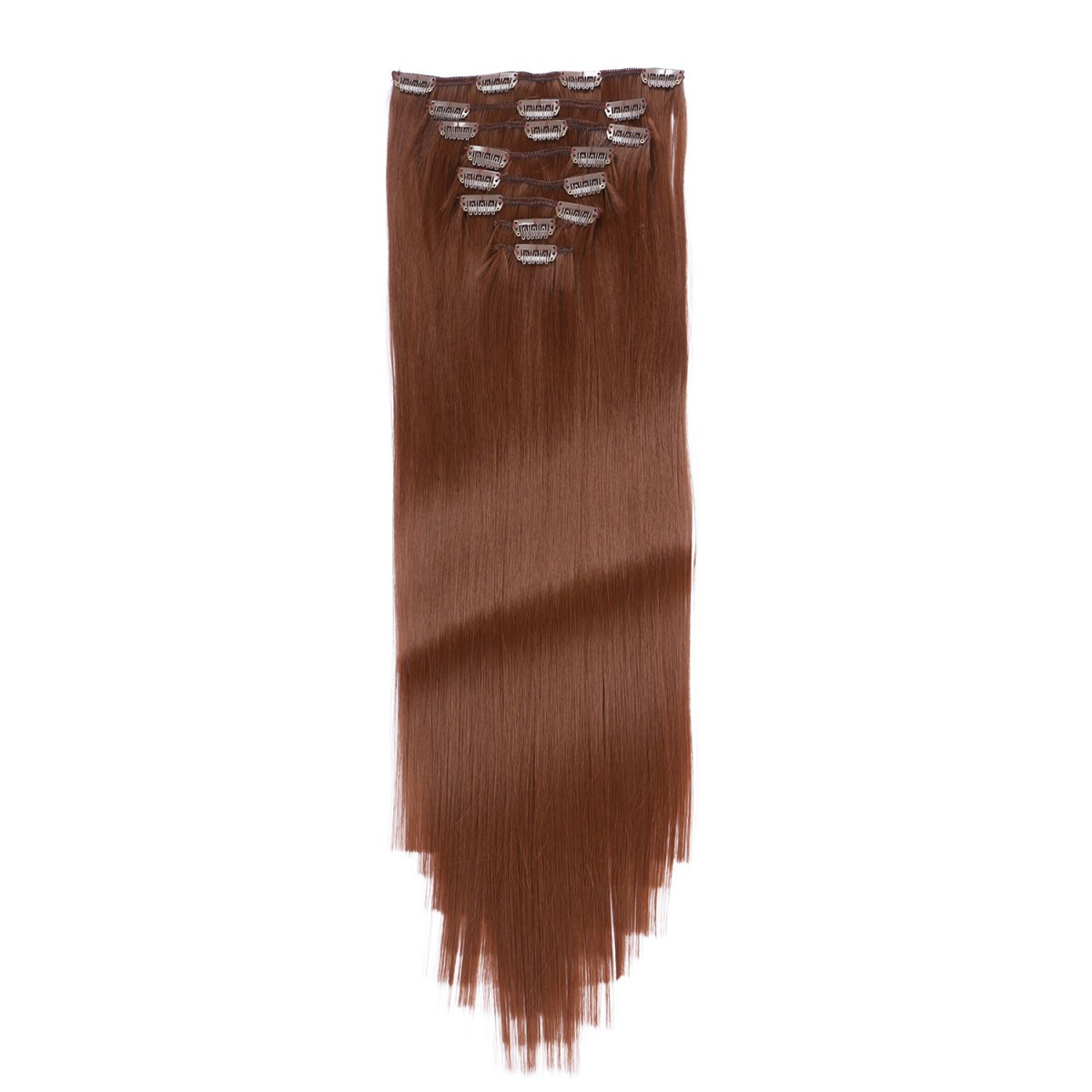 #8 - Clip-In Hair Extensions / 8 Tressen /...