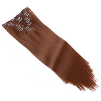 #8 - Clip-In Hair Extensions / 8 Tressen / Haarverlängerung XXL Komplettset 60 cm - Glatt