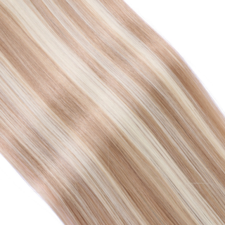 #12/613 Gestrhnt - Clip-In Hair Extensions / 8 Tressen / Haarverlngerung XXL Komplettset 50 cm - Glatt