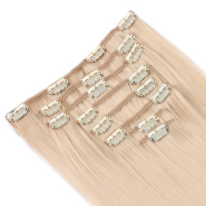 #18 - Clip-In Hair Extensions / 8 Tressen / Haarverlängerung XXL Komplettset