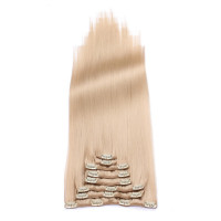 #18 - Clip-In Hair Extensions / 8 Tressen / Haarverlängerung XXL Komplettset