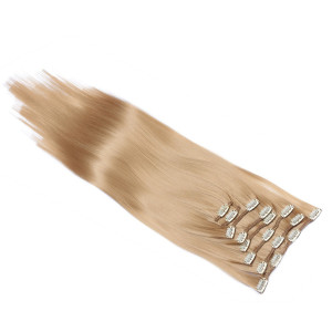 #20 - Clip-In Hair Extensions / 8 Tressen / Haarverlängerung XXL Komplettset 60 cm - Glatt
