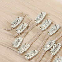 #24 - Clip-In Hair Extensions / 8 Tressen / Haarverlängerung XXL Komplettset 60 cm - Glatt