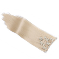 #24 - Clip-In Hair Extensions / 8 Tressen / Haarverlängerung XXL Komplettset 60 cm - Glatt