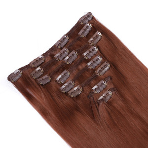 #33 - Clip-In Hair Extensions / 8 Tressen / Haarverlängerung XXL Komplettset