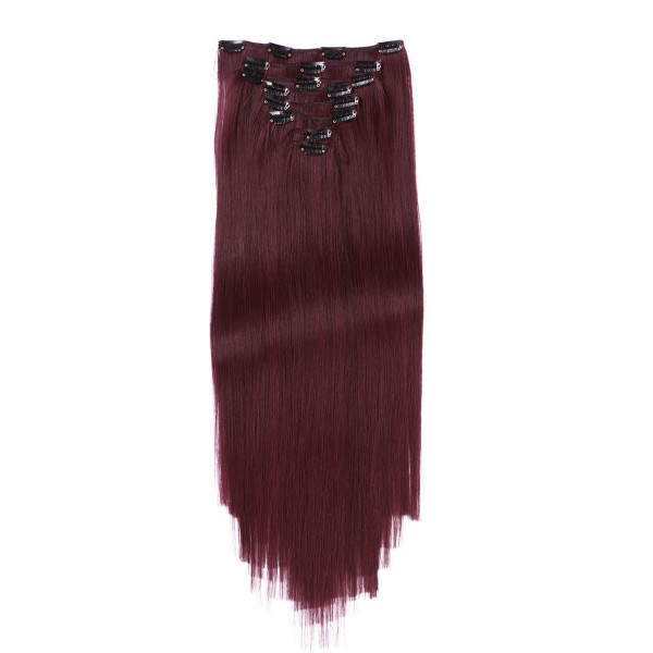 #99J - Clip-In Hair Extensions / 8 Tressen / Haarverlängerung XXL Komplettset 60 cm - Gewellt