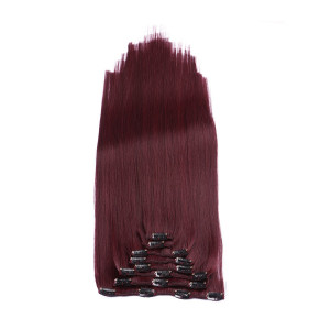 #99J - Clip-In Hair Extensions / 8 Tressen / Haarverlängerung XXL Komplettset 60 cm - Gewellt