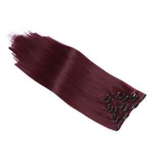 #99J - Clip-In Hair Extensions / 8 Tressen / Haarverlängerung XXL Komplettset 60 cm - Gewellt