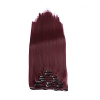 #99J - Clip-In Hair Extensions / 8 Tressen / Haarverlängerung XXL Komplettset 60 cm - Gewellt