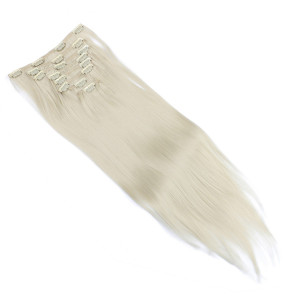 #613 - Clip-In Hair Extensions / 8 Tressen / Haarverlängerung XXL Komplettset 60 cm - Glatt