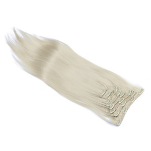 #613 - Clip-In Hair Extensions / 8 Tressen / Haarverlängerung XXL Komplettset 60 cm - Glatt