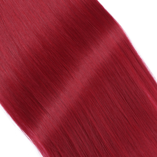 #Burg - Clip-In Hair Extensions / 8 Tressen / Haarverlngerung XXL Komplettset 60 cm - Gewellt