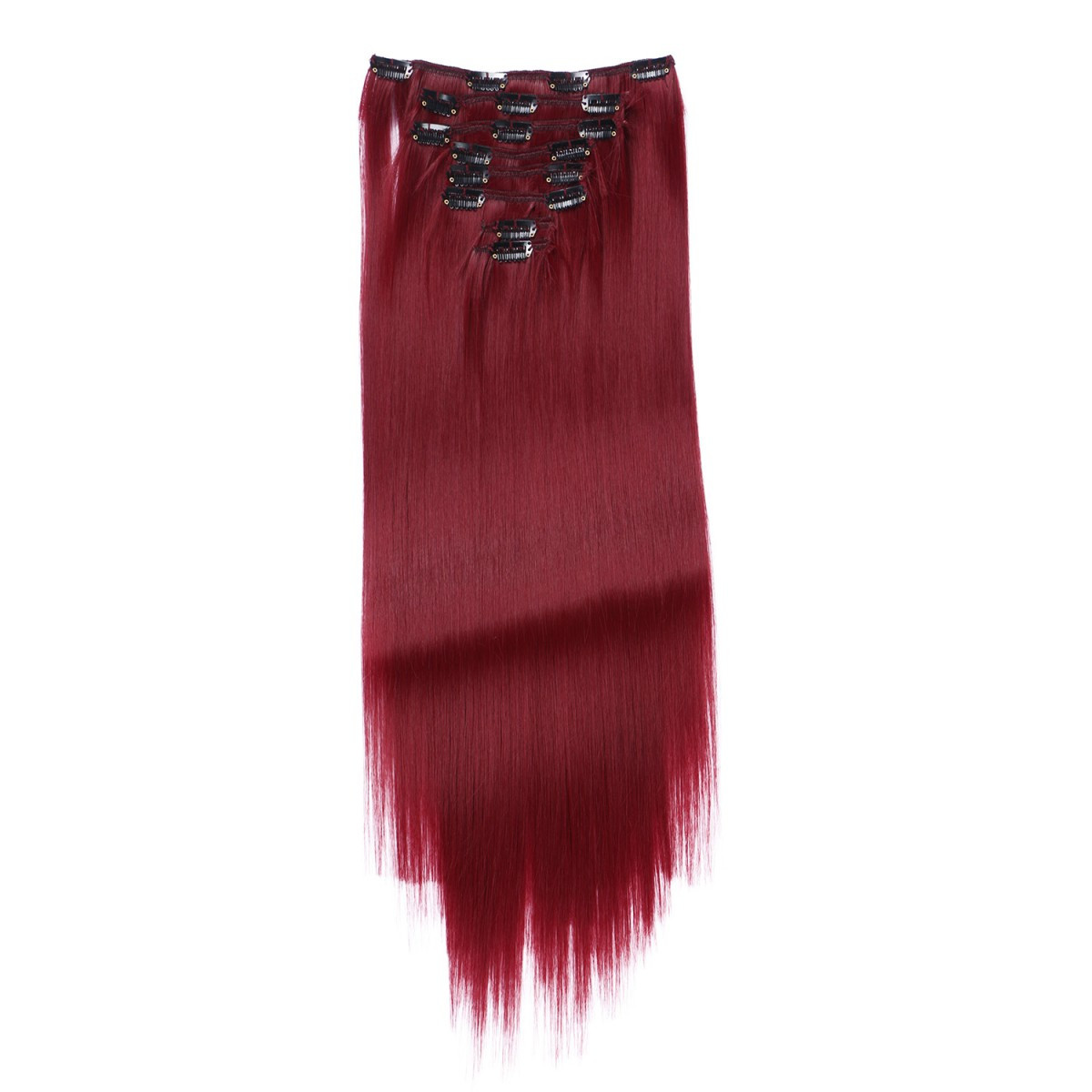 #Darkburg - Clip-In Hair Extensions / 8 Tressen /...