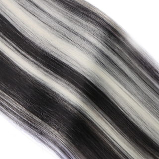 #H4/613 Gestrhnt - Clip-In Hair Extensions / 8 Tressen / Haarverlngerung XXL Komplettset 50 cm - Glatt