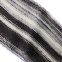 #H4/613 Gesträhnt - Clip-In Hair Extensions / 8 Tressen / Haarverlängerung XXL Komplettset 60 cm - Glatt