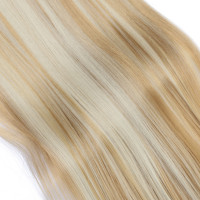 #H27/613 Gesträhnt - Clip-In Hair Extensions / 8 Tressen / Haarverlängerung XXL Komplettset
