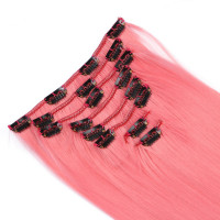 #Pink - Clip-In Hair Extensions / 8 Tressen / Haarverlängerung XXL Komplettset