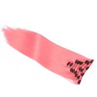 #Pink - Clip-In Hair Extensions / 8 Tressen / Haarverlängerung XXL Komplettset