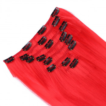 #Red - Clip-In Hair Extensions / 8 Tressen / Haarverlängerung XXL Komplettset