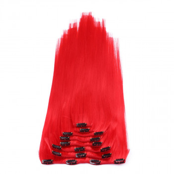 #Red - Clip-In Hair Extensions / 8 Tressen / Haarverlängerung XXL Komplettset