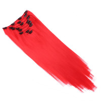 #Red - Clip-In Hair Extensions / 8 Tressen / Haarverlängerung XXL Komplettset