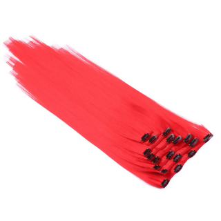 #Red - Clip-In Hair Extensions / 8 Tressen / Haarverlngerung XXL Komplettset 60 cm - Gewellt