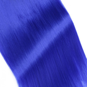 #T1B/Blue Ombre - Clip-In Hair Extensions / 8 Tressen / Haarverlängerung XXL Komplettset