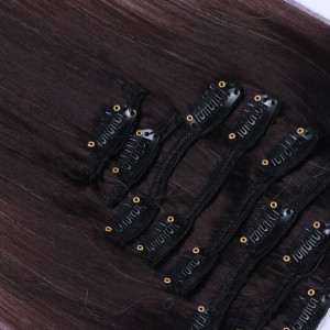 #T4/613 Ombre - Clip-In Hair Extensions / 8 Tressen / Haarverlängerung XXL Komplettset