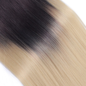 #T4A/24 Ombre - Clip-In Hair Extensions / 8 Tressen / Haarverlängerung XXL Komplettset 50 cm - Glatt
