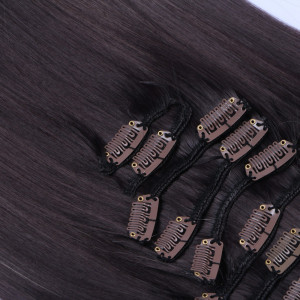 #T4A/24 Ombre - Clip-In Hair Extensions / 8 Tressen / Haarverlängerung XXL Komplettset 50 cm - Glatt