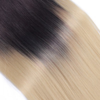 #T4A/24 Ombre - Clip-In Hair Extensions / 8 Tressen / Haarverlängerung XXL Komplettset 50 cm - Glatt