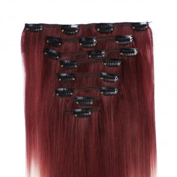 #T30/613 Ombre - Clip-In Hair Extensions / 8 Tressen / Haarverlängerung XXL Komplettset