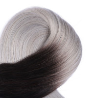 10 x Tape In - 1b/Silver Ombre - Hair Extensions - 2,5g - NOVON EXTENTIONS
