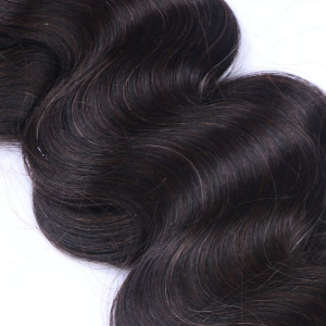 10 x Tape In - 1b - Schwarzbraun - GEWELLT Hair Extensions - 2,5g - NOVON EXTENTIONS