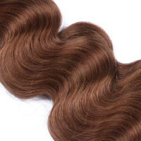 10 x Tape In - 8 - Goldbraun - GEWELLT Hair Extensions - 2,5g - NOVON EXTENTIONS
