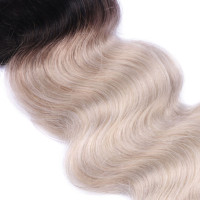 10 x Tape In - 1b/Grey Ombre - GEWELLT Hair Extensions - 2,5g - NOVON EXTENTIONS