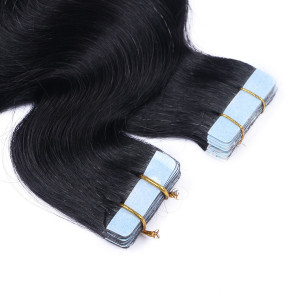 10 x Tape In - 1b/Sky Ombre - GEWELLT Hair Extensions - 2,5g - NOVON EXTENTIONS