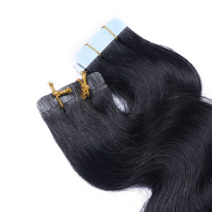 10 x Tape In - 1b/Sky Ombre - GEWELLT Hair Extensions - 2,5g - NOVON EXTENTIONS