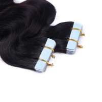 10 x Tape In - 1b/Red Ombre - GEWELLT Hair Extensions - 2,5g - NOVON EXTENTIONS