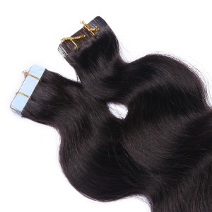 10 x Tape In - 1b/24 Ombre - GEWELLT Hair Extensions - 2,5g - NOVON EXTENTIONS