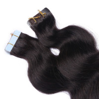 10 x Tape In - 1b/24 Ombre - GEWELLT Hair Extensions - 2,5g - NOVON EXTENTIONS