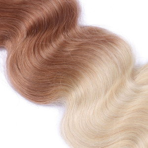10 x Tape In - 12/60 Ombre - GEWELLT Hair Extensions - 2,5g - NOVON EXTENTIONS